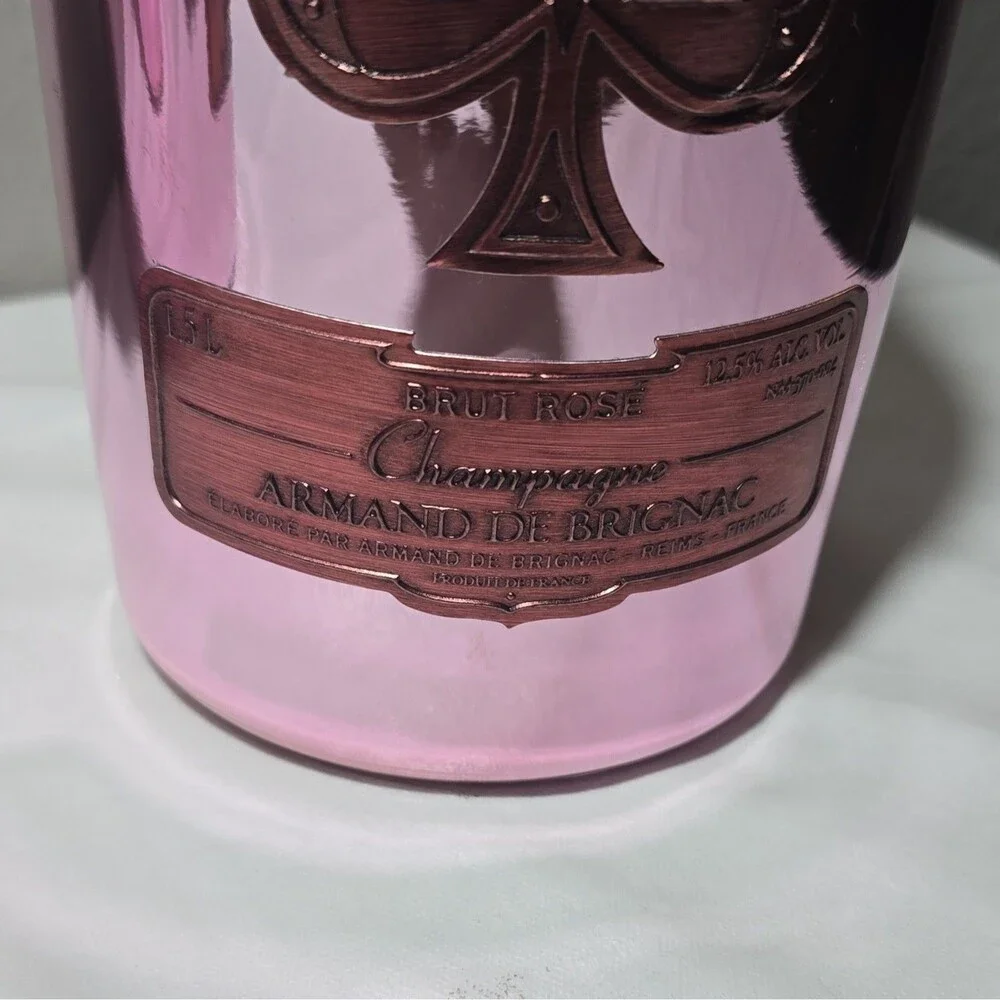 Armand de Brignac Brut Rosé Pink Champagne Display Dummy Bottles 1.5L 3.0L [C]